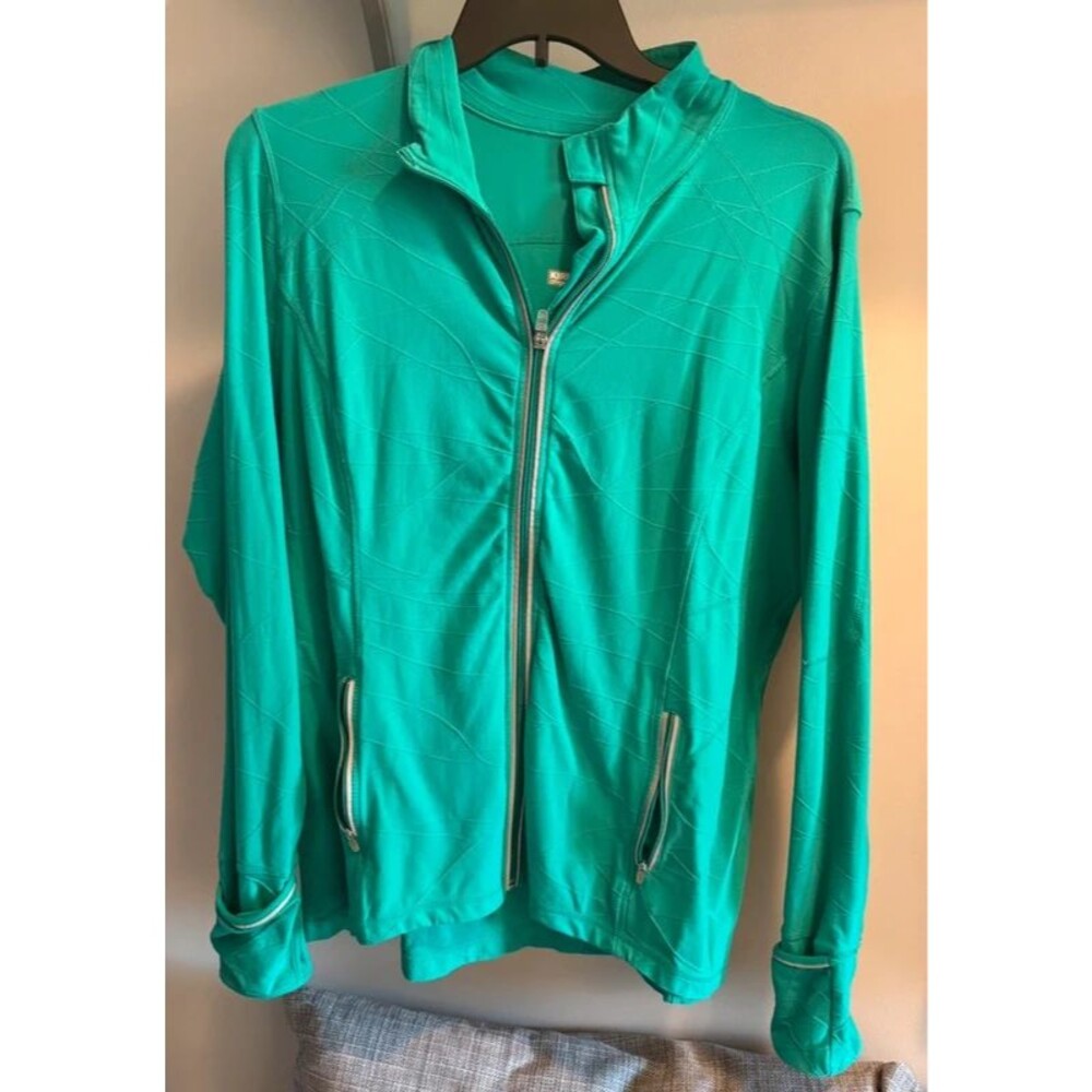 Kirkland Signature Women’s 2X Green Full Zip Active Jacket